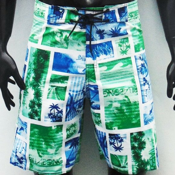 EXCHANGE Swim Nwt Letters Summer Surf Beach Mens Swimwear Trunks